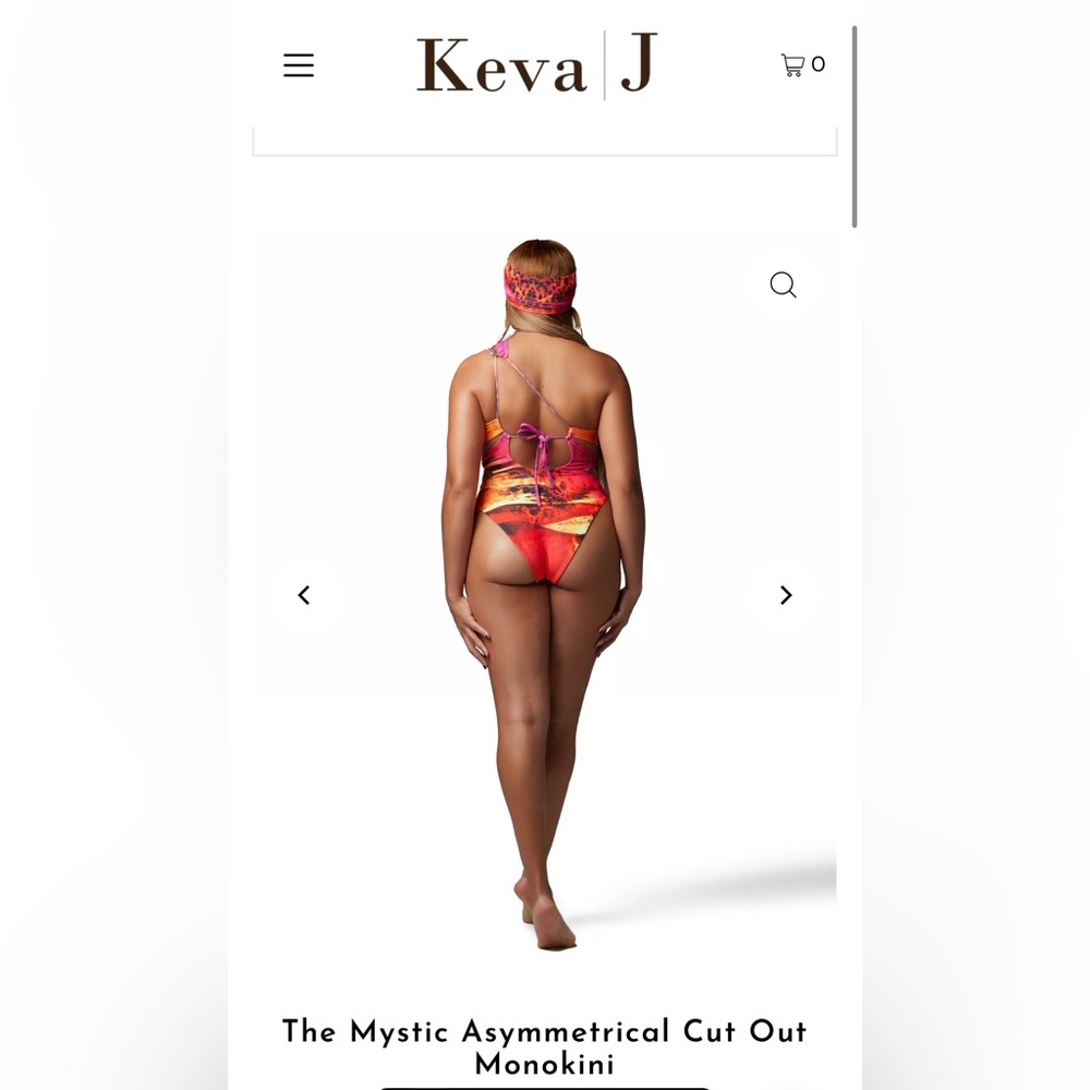 The mystic asymmetrical cut out monokini - Picture 2 of 3